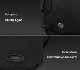 mochila bolsa mala 2 em 1 com alça alta capacidade para esportes trabalho masculino preta resiste a agua compartimento sapato treinar academia viagem homens