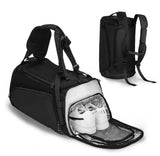 mochila bolsa mala 2 em 1 com alça alta capacidade para esportes trabalho masculino preta resiste a agua compartimento sapato treinar academia viagem homens