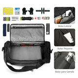 mochila bolsa mala 2 em 1 com alça alta capacidade para esportes trabalho masculino preta resiste a agua compartimento sapato treinar academia viagem homens
