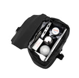 Shoulder Bag Antifurto masculina a prova dagua resistente a agua dia a dia diario uso acolchoada confortável bolsa de ombro bolsa transversal bolsa lateral bolso secreto oculto celular cartao casual smartphone preta trabalho trabalhar