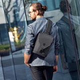 Shoulder Bag Antifurto masculina a prova dagua resistente a agua dia a dia diario uso acolchoada confortável bolsa de ombro bolsa transversal bolsa lateral bolso secreto oculto celular cartao casual smartphone preta trabalho trabalhar