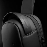 Shoulder Bag Antifurto masculina a prova dagua resistente a agua dia a dia diario uso acolchoada confortável bolsa de ombro bolsa transversal bolsa lateral bolso secreto oculto celular cartao casual smartphone preta trabalho trabalhar tablet porta USB minimalista