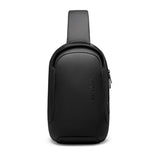 Shoulder Bag Antifurto masculina a prova dagua resistente a agua dia a dia diario uso acolchoada confortável bolsa de ombro bolsa transversal bolsa lateral bolso secreto oculto celular cartao casual smartphone preta trabalho trabalhar tablet porta USB minimalista