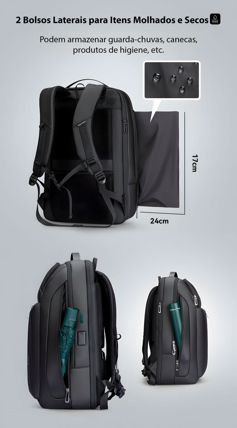 Mochila Executiva Expansível 25L~35L Notebook 16" Modelo Voyager Mark Ryden