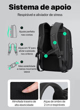 Mochila Expansível 20~26L Para Notebook 15.6 Cadeado TSA Modelo Diamond 2.0 Mark Ryden