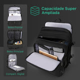 Mochila Expansível 22L a 37L Executiva de Viagem Para Notebook 17" Modelo Executive Pro Mark Ryden