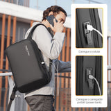 Mochila Executiva Para Notebook 15.6" e 17" Antifurto Porta USB Modelo Metropolitan Pro Mark Ryden